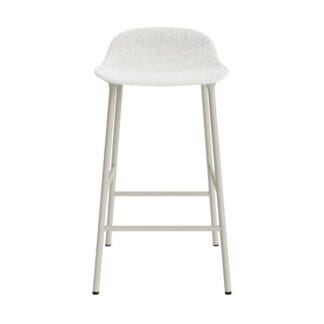 Normann Copenhagen Form Barstol 65 cm Polstret Gruppe 5 Lysegrå/Stål
