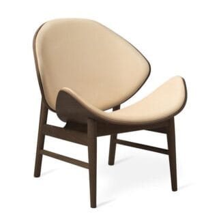 Warm Nordic The Orange Lænestol med Sæde og Rygpolstring Vegetal 090/Røget Egetræ